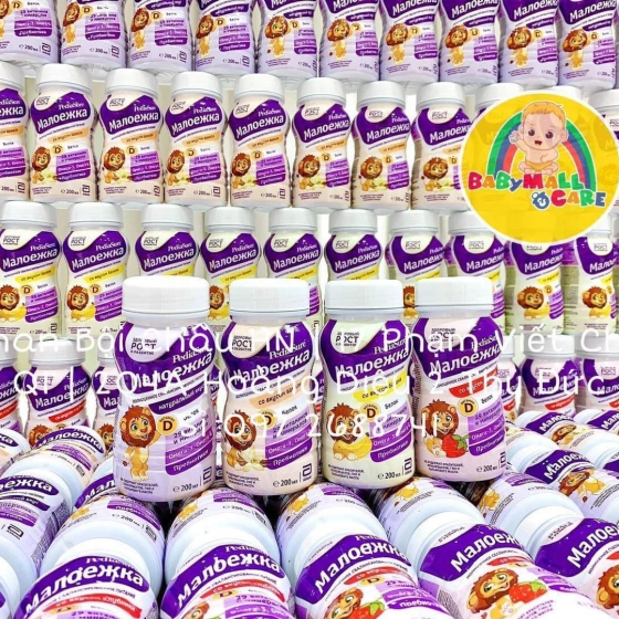 SỮA NƯỚC PEDIASURE NGA CÁC VỊ 200ML BÁN LẺ 1 HỘP