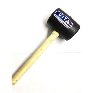 Búa Cao Su Đen Cán Gỗ , búa cao su gõ gạch nhỏ , trung lớn Cao Cấp Đủ Size tuỳ chọn