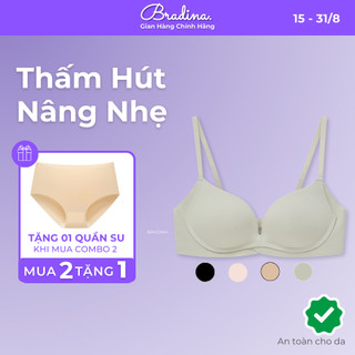 Áo lót su không gọng, đệm mỏng nhẹ, dáng ôm Bradina Soft Plunge không lộ viền, thoáng khí, co giãn ALKG3