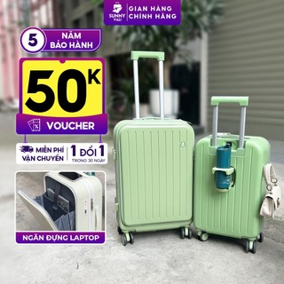 Vali kéo du lịch thời trang SUNNY SV07 nhựa PC + ABS (2 size 5 màu)