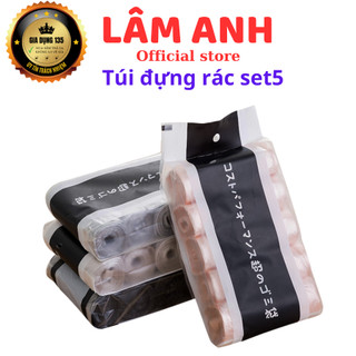 Túi đựng rác cuộn đa năng tự phân hủy tự tiêu 1 gói 5 cuộn 100 túi