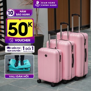 Vali kéo SUNNY PP07 - Nhựa PP chống vỡ tuyệt đối, khóa hải quan TSA xách tay, kí gửi (size 20-24)