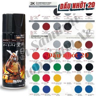 Sơn Samurai sơn xịt đủ loại màu Sơn lót, sơn bóng, sơn chịu nhiệt, sơn pô, sơn chống cháy, sơn xịt xe máy cao cấp