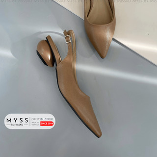 Giày nữ mũi nhọn gót giọt nước 3cm thời trang MYSS - CG111