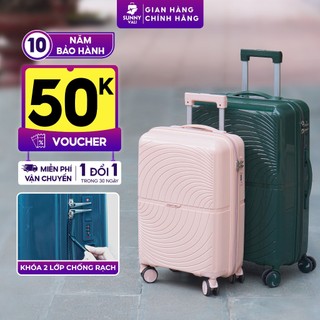 Vali kéo SUNNY ROGER - size 20/24inch nhựa PP chống vỡ, vali thời trang bền đẹp bảo hành 10 năm