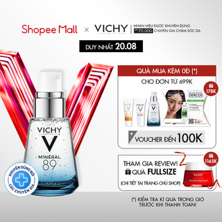 Dưỡng chất giàu khoáng chất giúp da sáng mịn và căng mượt Vichy Mineral 89 30ml