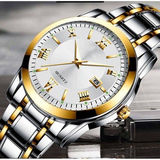 Đồng Hồ Nam F128 Doanh Nhân 2020 dây thép không gỉ cao cấp