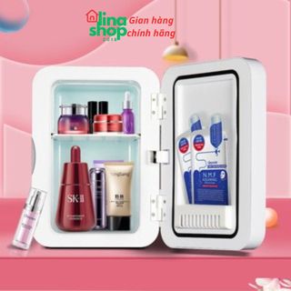 Tủ lạnh mini, tủ lạnh 2 chiều nóng và lạnh 10 lít  đựng đồ uống, bảo quản mỹ phẩm - BH 1 năm