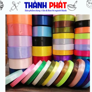 Ruy băng lụa dài 22m đủ màu dùng trang trí hộp quà, bó hoa, đồ handmade, decor