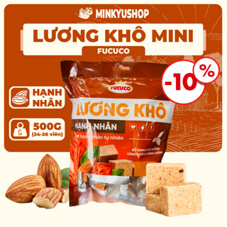 [Chính Hãng] Lương Khô Mini Fucuco Vị Hạnh Nhân Túi Date Mới Bổ Sung Năng Lượng Thay thế bữa ăn