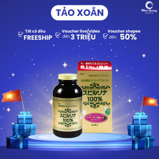 Tảo xoắn Sprirulina 2200 viên dạng lọ, hàng nội địa Nhật (date t5/2026)