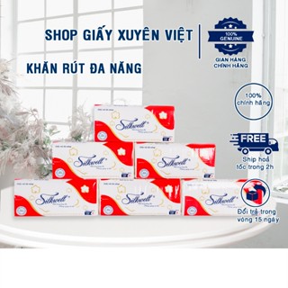 Combo 10 Gói Giấy Lau Tay Silkwell Cao Cấp 100 Tờ Siêu Dai, Khăn Lau Chuyên Dụng Hàng Chính Hãng