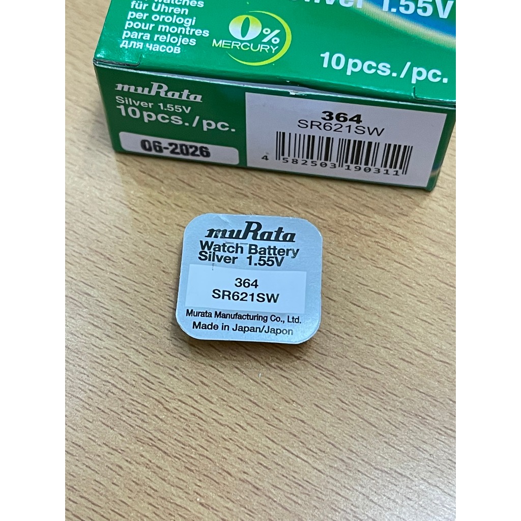 Viên Pin Sony mRata 364 SR621SW - pin 621 muRata 364 vỉ 1 viên