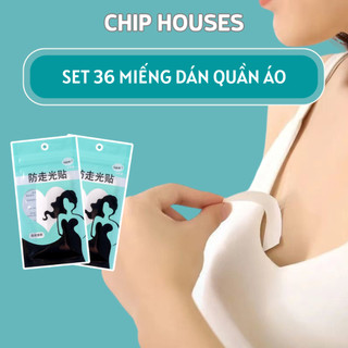 36 miếng dán cố định quần áo, Băng Dính Thời Trang 2 Mặt Mỏng Chống trượt unisex AN124