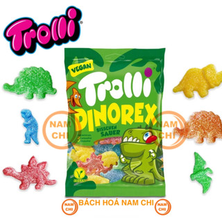 Kẹo dẻo trolli dinorex gói 100g - đức