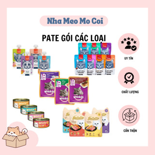 [ Thùng 12 - 24 gói ] Pate cho mèo Whiskas, Wanpy, Bellotta, Atas