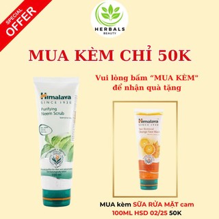 Tẩy tế bào chết sáng da Himalaya Purifying Neem Scrub 100ml