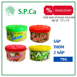 Sáp thơm phòng sara 75g 2 nắp khử mùi thơm lâu từ 10 đến 12 ngày - spca000024