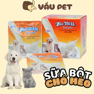 Sữa Cho Chó Mèo Con, Mang Thai, Còi Cọc Chậm Lớn Biomilk 100g - Sữa Bio Cho Chó Mèo Vẩu Pet Shop