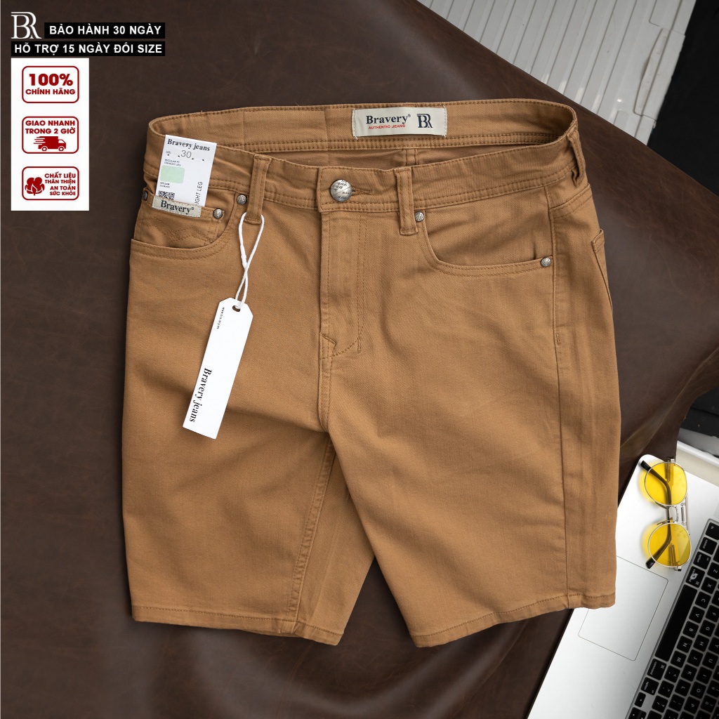 Short Jean Cao cấp co giãn, mềm mịn thoáng mát - BRAVERY