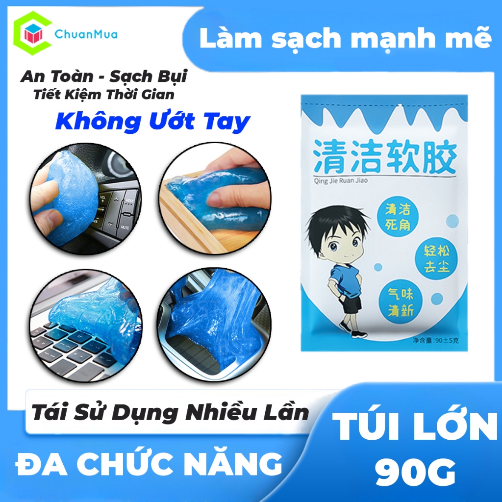 [Xịn] Gel Vệ Sinh Bàn Phím Laptop Hút Sạch Bụi Bẩn ( Gel Silicon Mềm Làm Sạch Ô Tô Xe Hơi , Điện Thoại , Nhà Cửa )