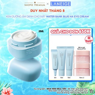 Kem Mắt Dưỡng Ẩm Laneige Water bank Blue HA Eye Cream 25mL Giảm Thâm & Nếp Nhăn