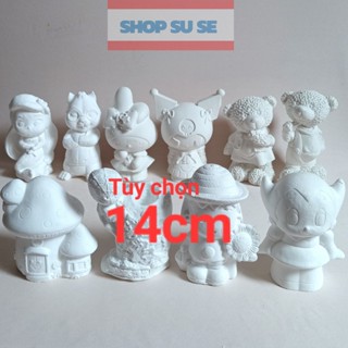 Tượng thạch cao cho bé tô màu. Cao khoảng 14cm