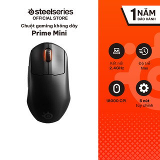 Chuột gaming không dây SteelSeries Prime Mini Wireless màu đen