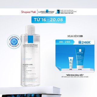 Nước làm sạch sâu và tẩy trang cho da nhạy cảm La Roche-Posay Micellar Water Ultra Sensitive Skin 400ml