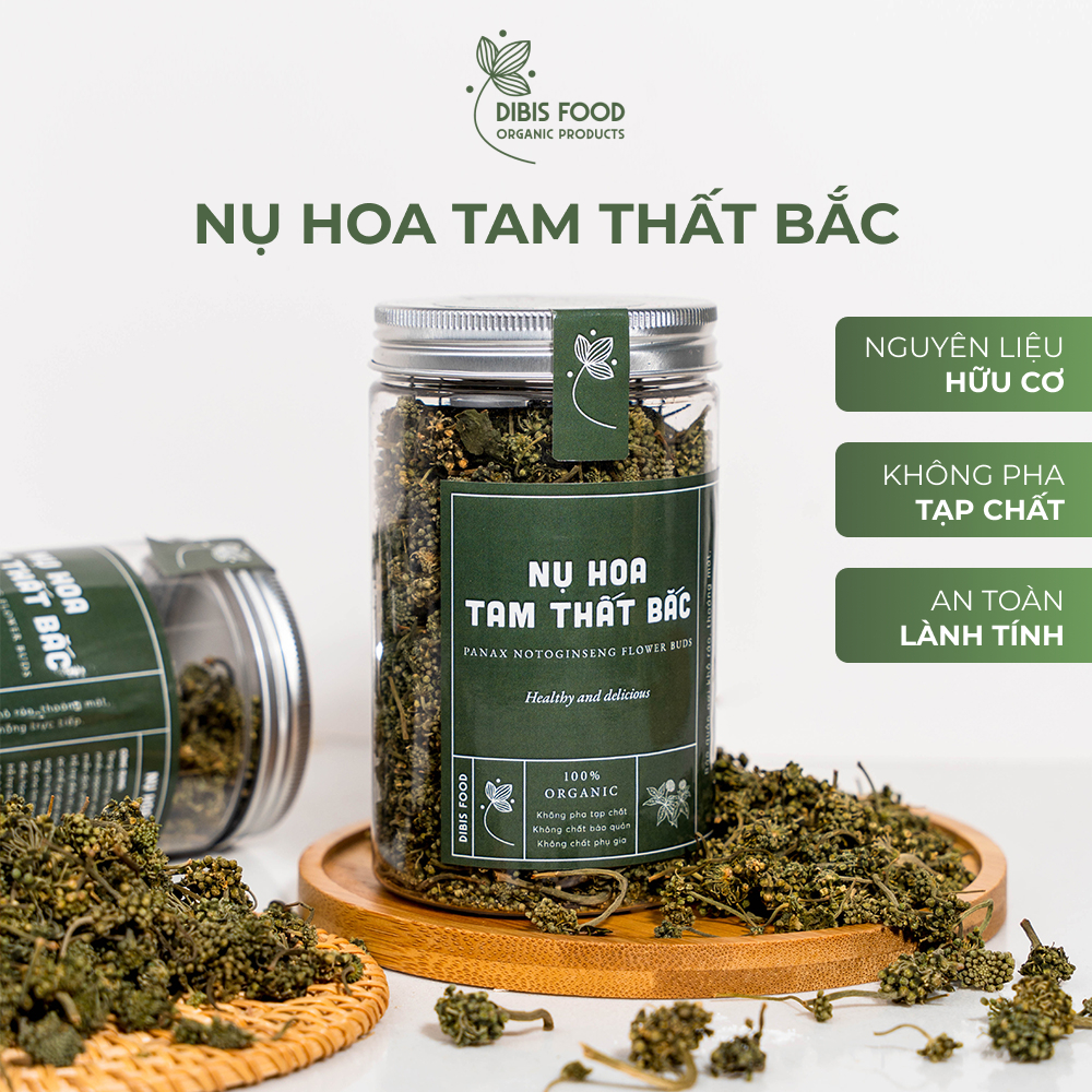 Nụ hoa tam thất khô lai châu, thảo mộc thiên nhiên tốt cho sức khỏe dibisfarm