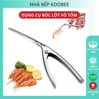 Dụng cụ bóc vỏ tôm sơ chế hải sản KOOBEE chất liệu inox không gỉ chuyên dụng cho nhà bếp (NB62)
