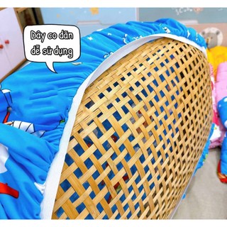 Tấm Đệm Bọc Nôi Tre Vải Thun Co Dãn