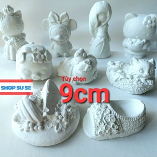  Tượng thạch cao cho bé tô màu - cao khoảng 9 cm. Sản phẩm không bao gồm màu. 