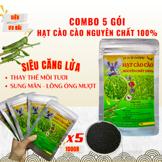  Gói 100g  - Hạt Cào Cào Sấy Nguyên Chất 100% - Thay thế mồi tươi cho chim cảnh-Hội sinh vật cảnh Đất Việt 