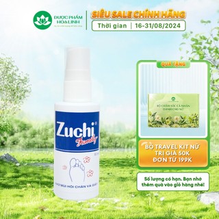Xịt khử mùi hôi chân và giày (hương quế) Zuchi Family 50ml