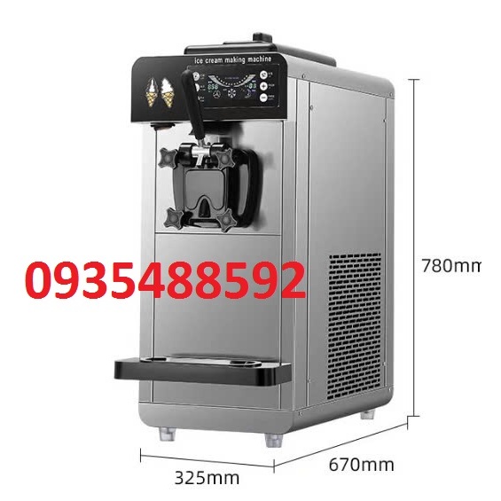 Máy làm kem tươi 1 vòi,máy để bàn hàng cao cấp,dung tích 6L-năng suất  70 que kem mỗi giờ-Bảo hành 12 tháng