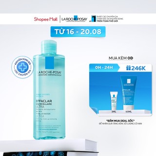 Nước làm sạch sâu và tẩy trang dành cho da dầu Effaclar Micellar Water 400ml