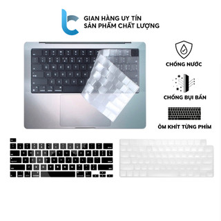 Lót Phím Chống Bụi Bẩn, Chống Nước, Bảo Vệ Bàn Phím Macbook Pro/ Air Chip M1/M2 Pro 14/16 Inch Lucas Đủ Dòng Macbook