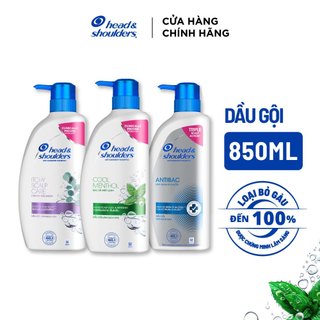 Dầu Gội Sạch Gàu HEAD&SHOULDERS Bạc Hà/ Giảm Ngứa Da Đầu/ Hương Chanh/ Sạch Sâu/ Làm Sạch Vi Khuẩn Chai 850ML