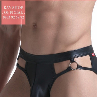 Quần lót nam giả da sexy tam giác hở mông khoe mông gợi cảm - Quần sịp nam hở mông quyến rũ siêu hot