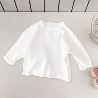 Áo thun dài tay trơn bé trai, bé gái Elio từ 7kg đến 22kg ADKB TRƠN