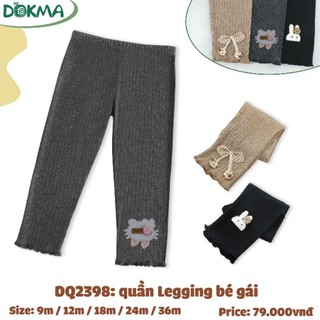 Quần legging bé gái dokma 9-36m mã dq789, dq1857, dq2398