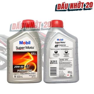 Nhớt xe số Mobil Super 4T 20W50 1L Hàng chính hãng