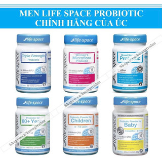 Men vi sinh life space probiotic các loại của úc