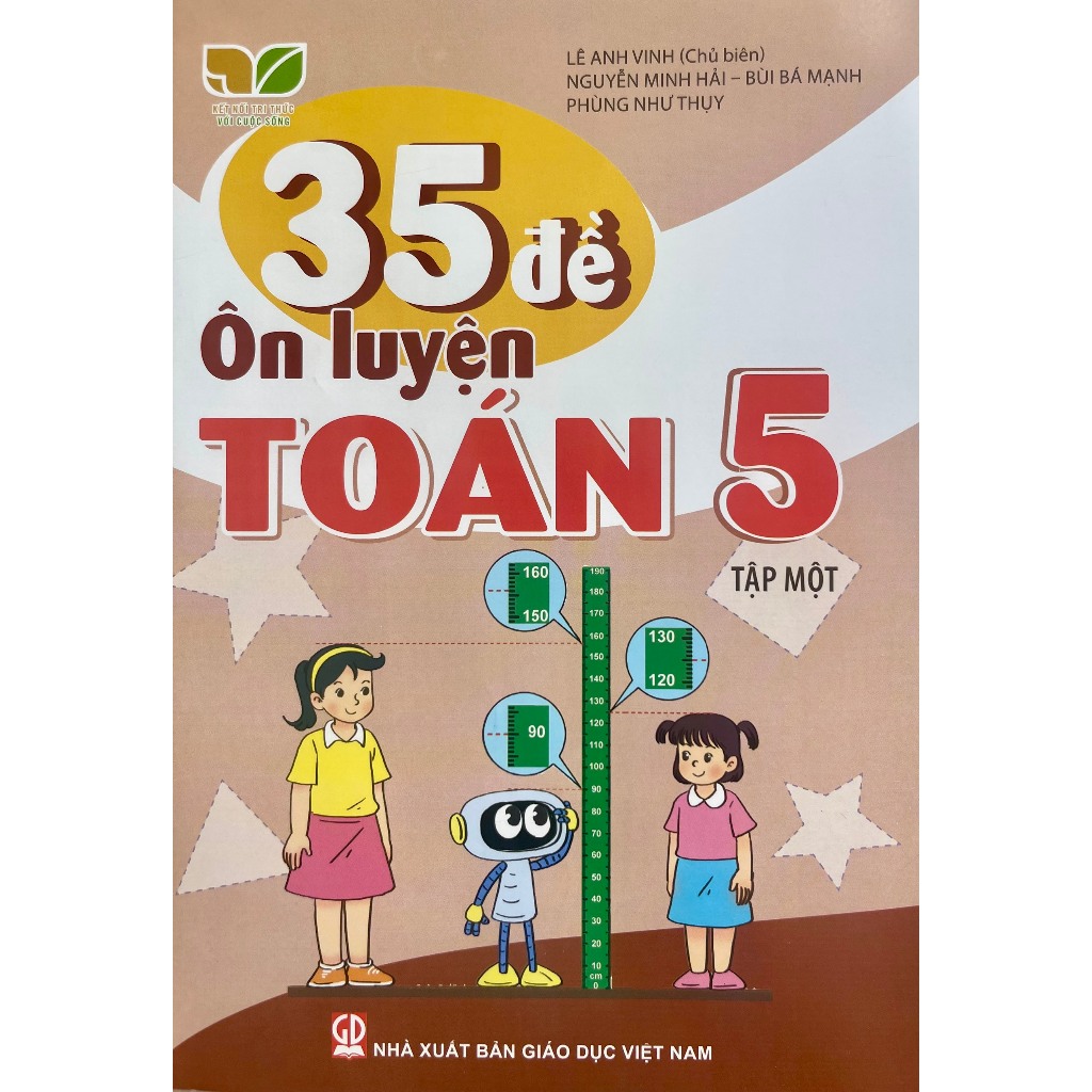 Sách - 35 đề ôn luyện Toán lớp 5 tập 1+2 (Kết nối tri thức với cuộc sống)