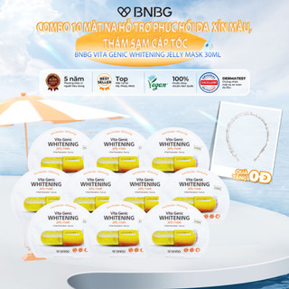 Combo 10 Mặt Nạ Dưỡng Trắng Da BNBG Vita Genic Whitening Jelly Mask 30mlx10