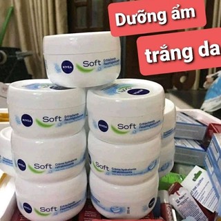 200g Kem NIVEA Soft chống nẻ dưỡng ẩm, trắng da,  toàn thân,phù hợp cho các loại da nhạy cảm