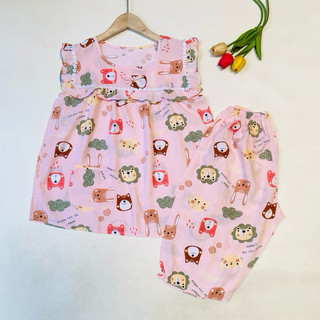 Bộ tole quần lửng bé gái