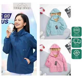 Áo Khoác Gió Lót Lông Nữ 3c Pluss Cao Cấp Hàng Loại 1, Áo ấm Lót Lông Cừu, Cản Gió, Trượt Nước