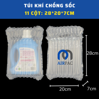 Màng cột khí chống sốc định hình, xốp khí, xốp nổ Airpac, bảo vệ, bọc đồ dễ vỡ size 11 cột 28cm x 20cm x 7cm